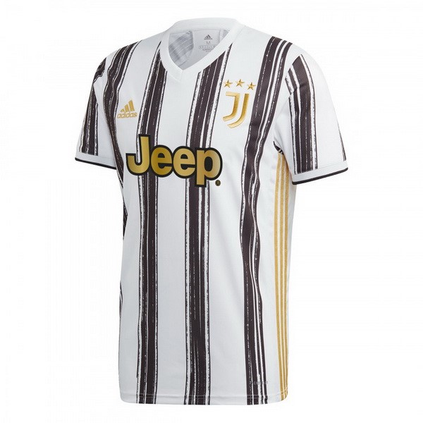 Maillot Football Juventus Domicile 2020-21 Blanc Noir